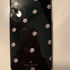 Kate Spade black polka dot iphone 8 plus case